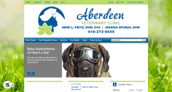 Desktop Screenshot of aberdeenveterinaryclinic.com