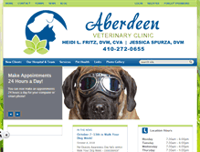 Tablet Screenshot of aberdeenveterinaryclinic.com